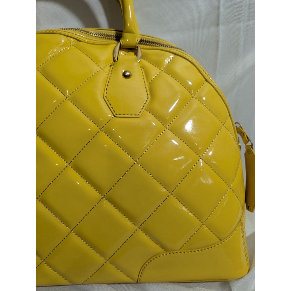 Maxx New York Yellow Quilted Satchel - Picture 8 of 12